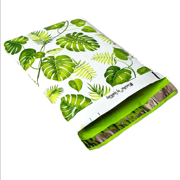 50 10X13 Leaves Poly Mailers PRICE IS FIRM WEEKEND SALE - Picture 7 of 8